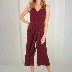 Mud Pie Adelynn Wide Leg Cropped Jumpsuit (Size - XS)  “NWT”